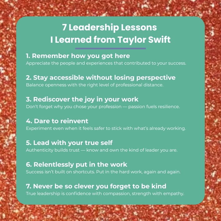 Leadership Lessons from Taylor Swift
